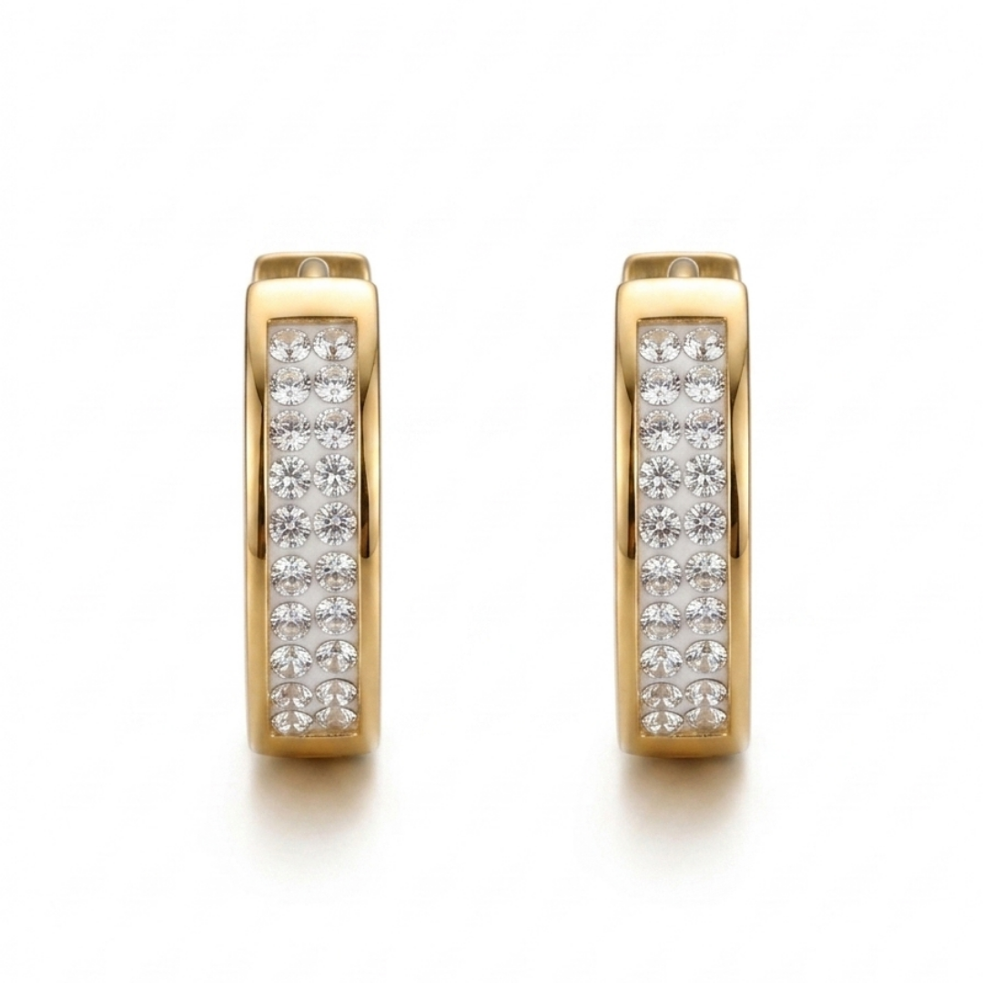 Mimi Huggie Earrings - Gold