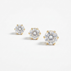 Ava Stud Earrings - Gold