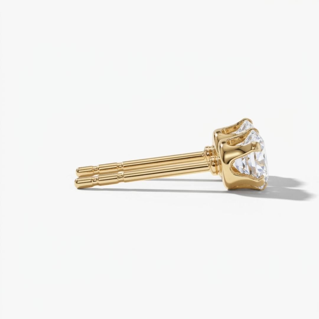 Ava Stud Earrings - Gold
