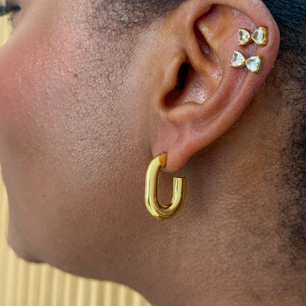 Cleo Hoop Earrings - Gold
