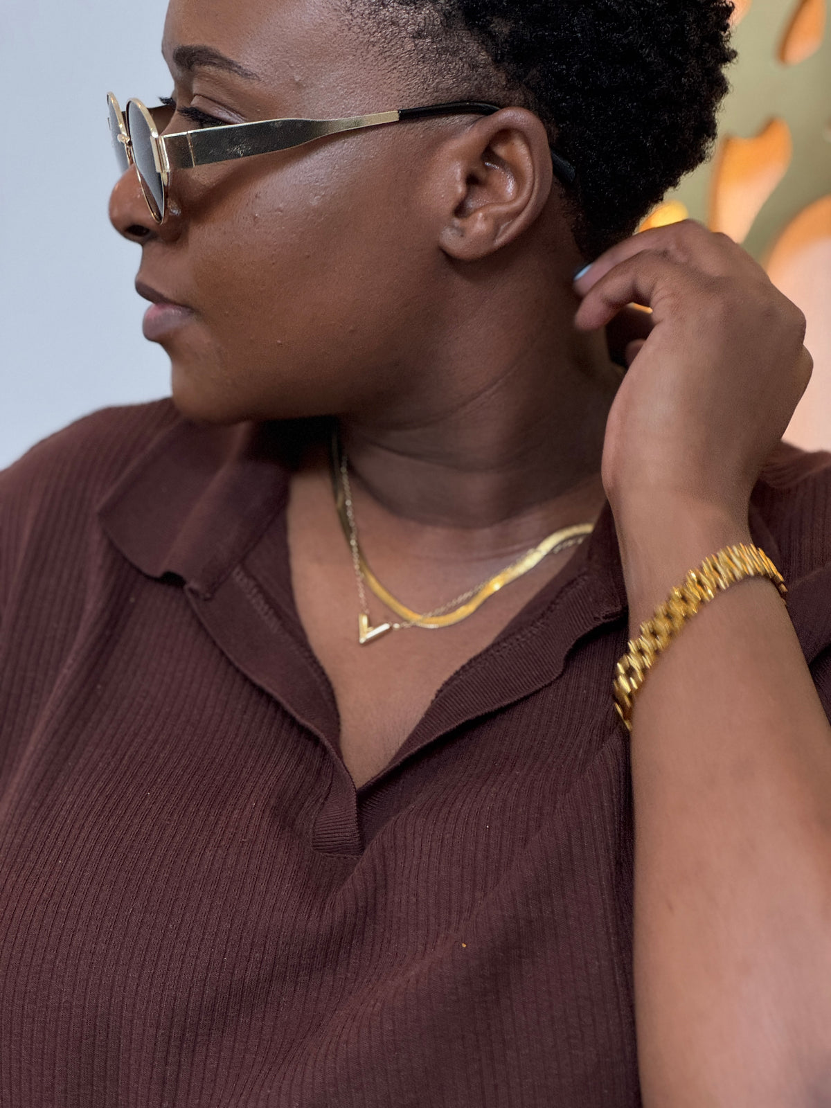 Ramelia gold pieces, worn