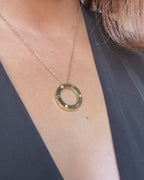 Muse Necklace, worn, close up